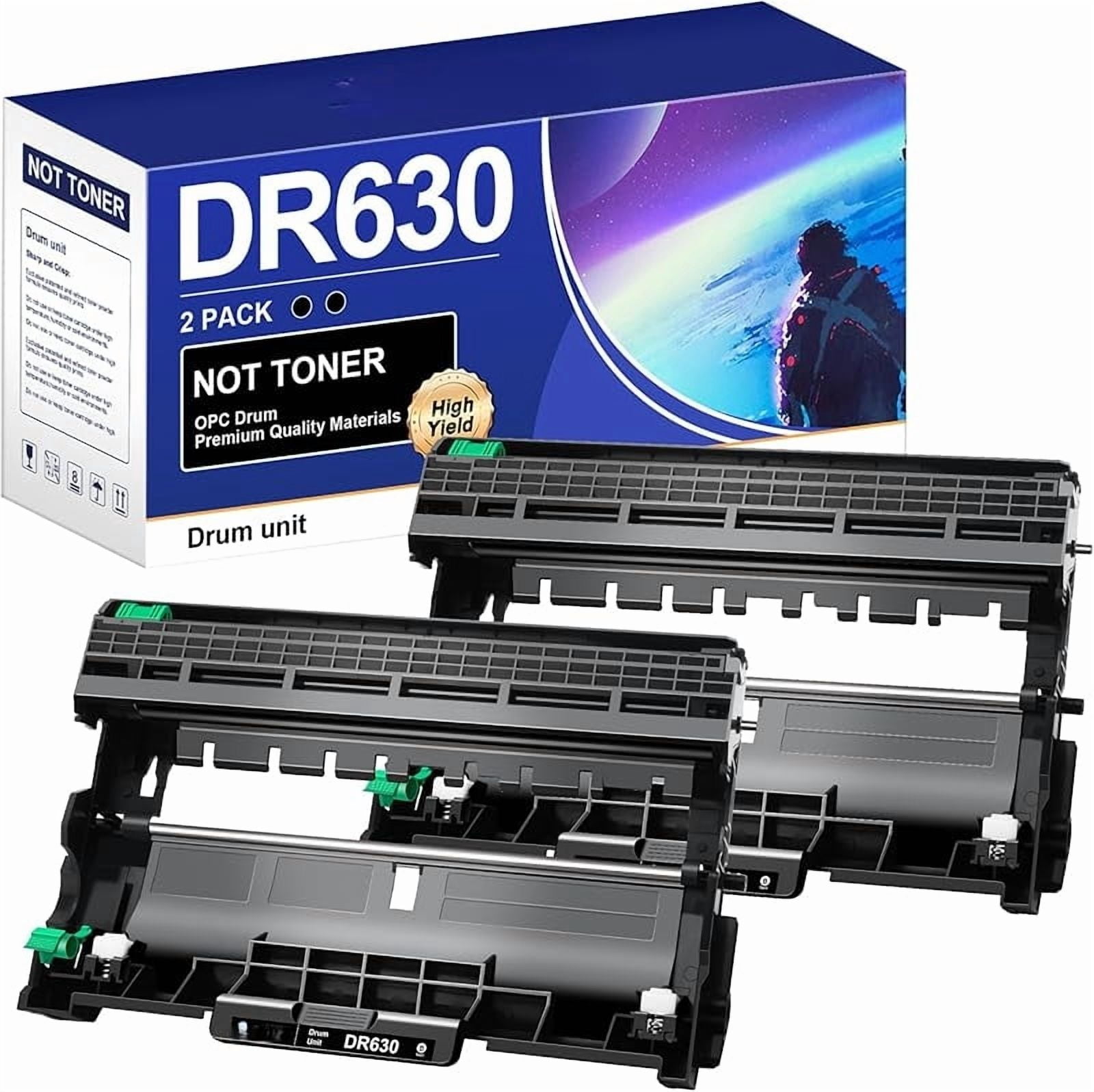 DR-630 Drum Unit 2-Pack - Replacement For Brother HL-L2300D, DCP-L2520DW Printers
