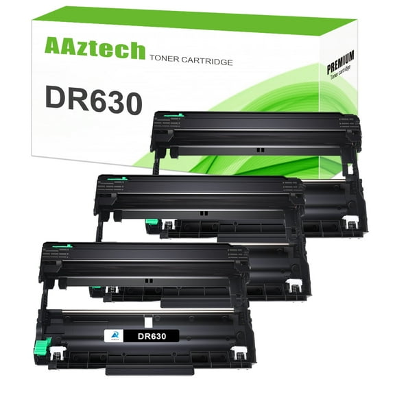 DR630 Drum Unit Compatible for Brother DR-630 Work with DCP-L2520DW DCP-L2540DW HL-L2300D HL-L2305W HL-L2320D HL-L2340DW HL-L2360DW HL-L2380DW HL-L2680W (Black, 3-Pack)