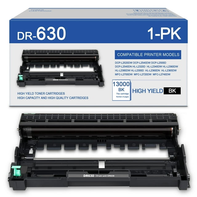 DR630 Drum Unit Replacement for Brother DR 630 Compatible with DCP