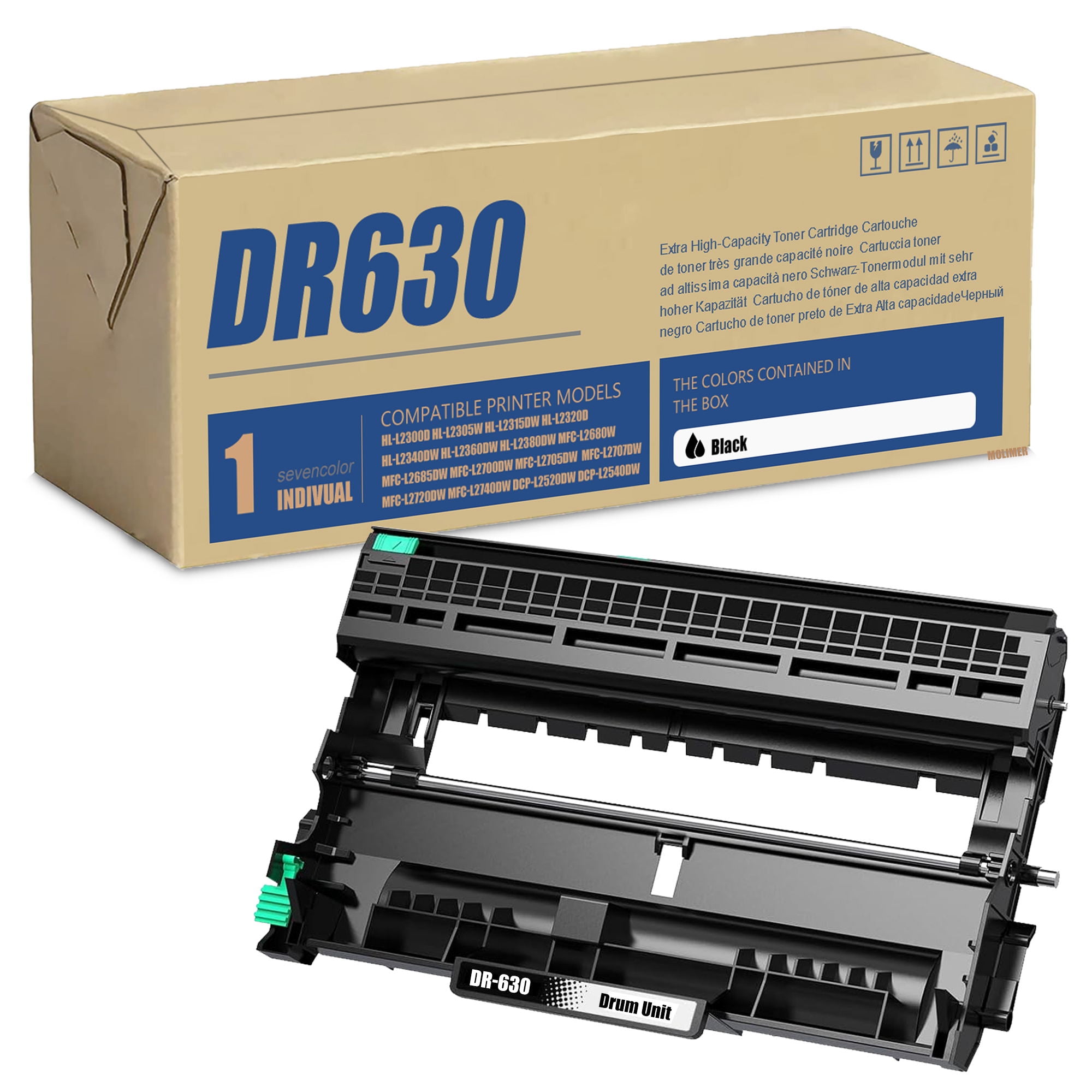 DR630 Drum Unit Yields Up To 13,000 Pages Black Replacement for Brother