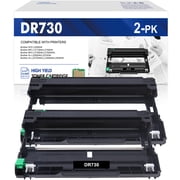Colorich Compatible for Brother DR-730 DR730 Drum Unit DCP-L2550DW HL-L2350DW HL-L2370DW HL-L2390DW (Black, 2-Pack)