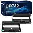 thumbnail image 1 of DR730 Drum Unit Compatible for Brother DR-730 DR730 DCP-L2550DW HL-L2350DW HL-L2370DW HL-L2390DW (Black, 2-Pack), 1 of 8