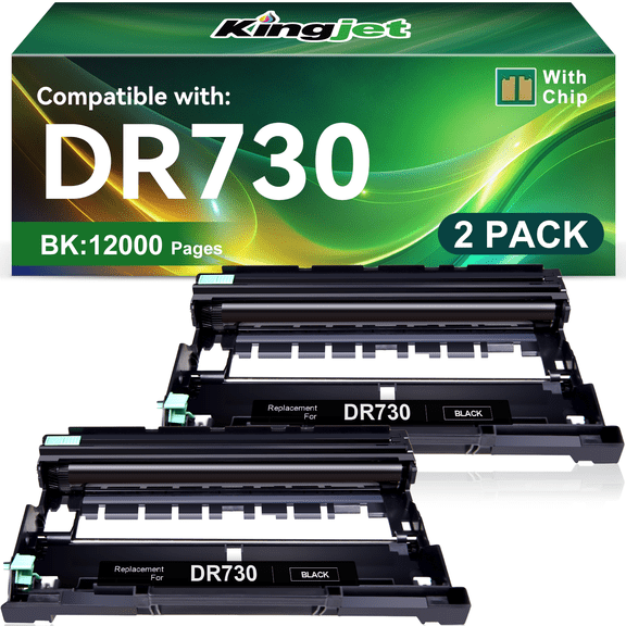 DR730 Drum Unit Compatible for Brother DR-730 Toner Cartridge for Brother DR 730 DR730 MFC-L2710DW MFC-L2750DW HL-L2350DW Printer (2-Pack)