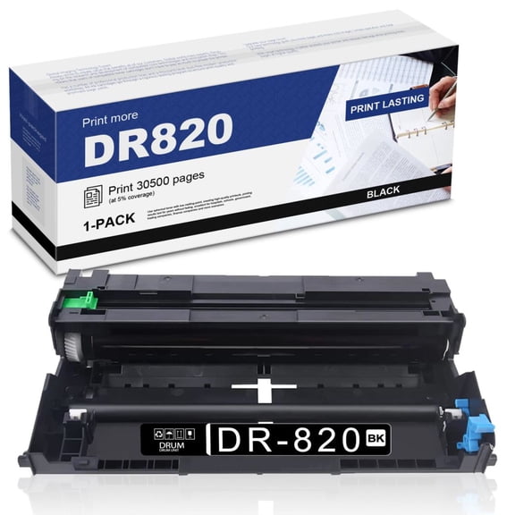 DR820 Black Drum Unit Compatible Replacement for Brother DCP-L5500DN HL-L5200DWT, 1 Pack
