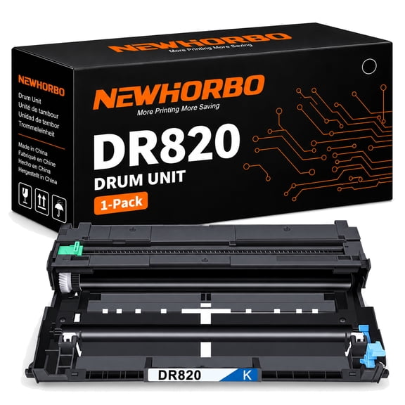 DR820 DR890 Black Drum Unit Compatible with Brother HL-L5000D HL-L5100DN HL-L6200DW Dcp-L5500DN Mfc-L5700DW Printers, 1 Pack