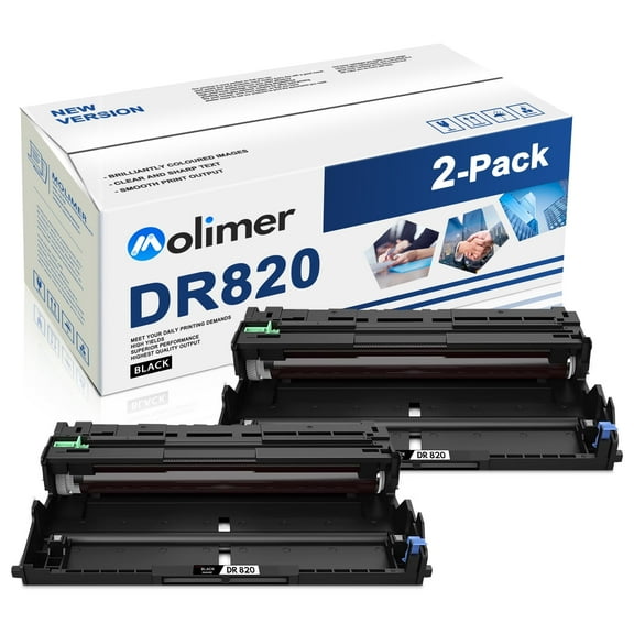 DR820 Drum Unit Compatible with Brother DR820 for DCP-L5500DN DCP-L5600DN Printers (2-Pack Black ).