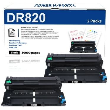 DR890 Black Drum Unit Compatible for Brother DR 890 (2 Pack ) for HL ...
