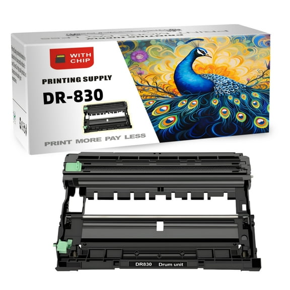 DR830 Drum Unit Replacement for Brother DR-830 TN830 Work with HL-L2405W HL-L2400D HL-L2460DW HL-L2465DW HL-L2480DW DCP-L2640DW MFC-L2820DWXL Printer