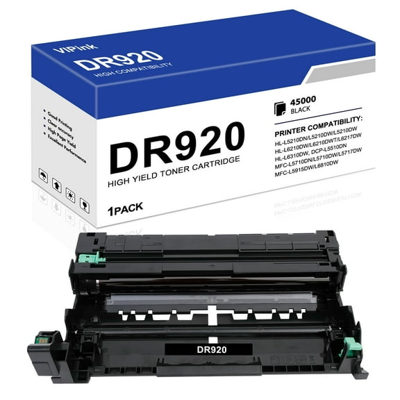 DR920 Drum Unit Black 1 Pack Compatible for Brother DR920 DR-920 for HL-L5210DN L5210DW L5215DW L6210DW L6217DW L6310DW L6415DW MFC-L5710DN L5710DW L5715DW L5915DW Printer