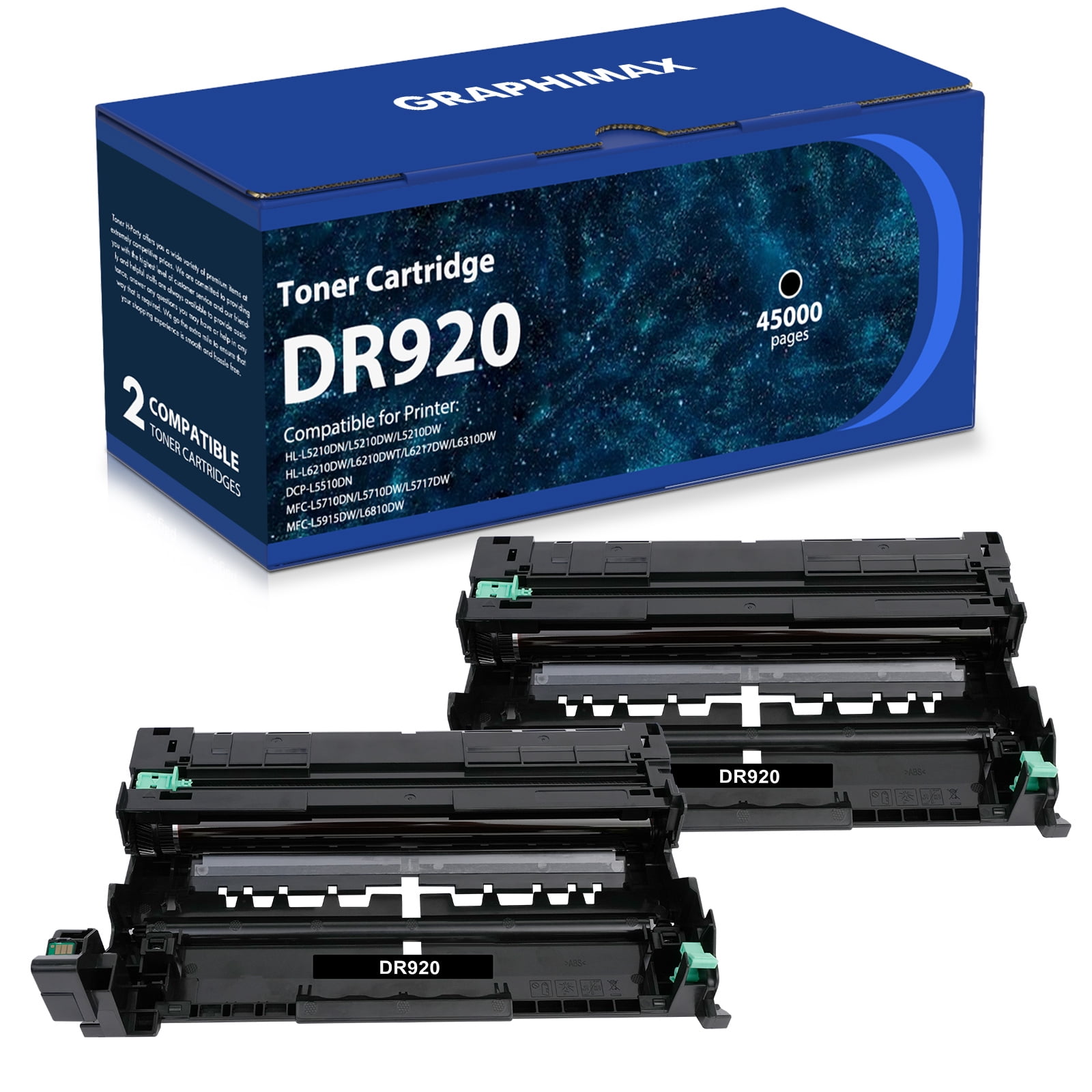 Print-Klex Tamburo Compatibile Brother DR-3600 Per HL-L5210 DN, MFC-L5710 DW E Altri - 75.000 Pagine, Qualità Office Pro