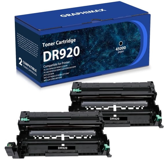DR920 Drum Unit Compatible for Brother DR920 DR-920 Drum Unit for HL-L5210DN HL-L5210DW HL-L5210DWT HL-L5215DW HL-L6210DW HL-L6310DW MFC-L6810DW Printer (2 Pack)