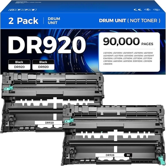 DR920 Drum Unit (Not Toner) Compatible for Brother DR-920 Imaging Drum TN920 TN920XXL TN920XL HL-L6210DW HL-L6210DWT HL-L5210DN HL-L5210DW HL-L5210DWT HL-L6310DW MFC-L5710DW DCP-L5510DN Printer