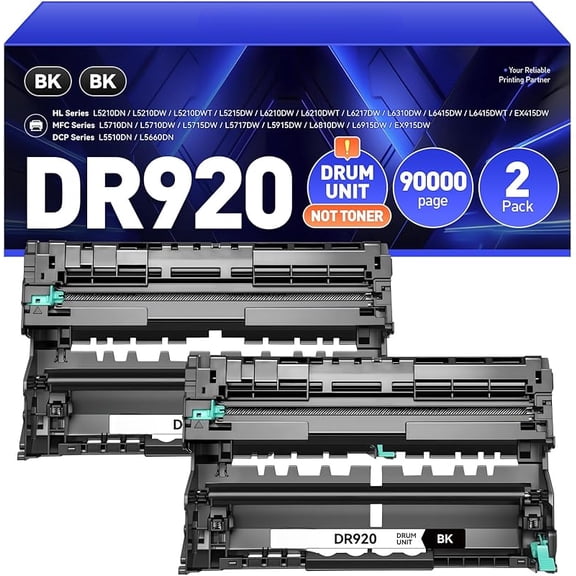 DR920 Drum Unit (Not Toner) Compatible for Brother DR-920 Imaging Drum TN920 TN920XXL TN920XL HL-L6210DW HL-L6210DWT HL-L5210DN HL-L5210DW HL-L5210DWT HL-L6310DW MFC-L5710DW DCP-L5510DN Printer