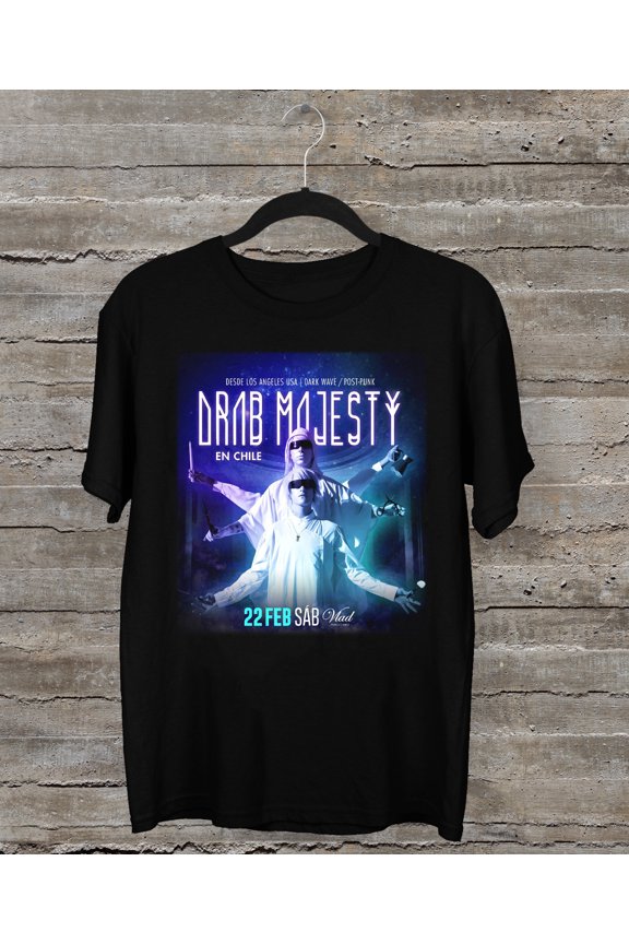 DRAB MAJESTY EN CHILE 2025 Short Sleeve Cotton Black All Size Shirt AM487