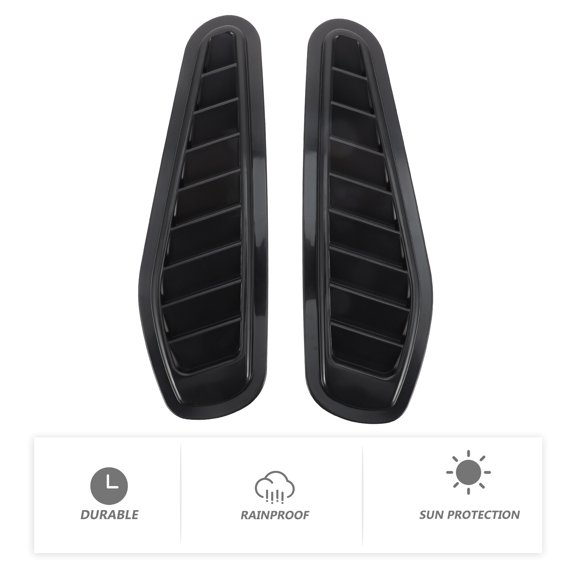 DRAFIDEEP 1 Pair Adhesive Paper Technology Car Air Flow Intake Cover for Car Decoration and Engine Hood 33X4.1in