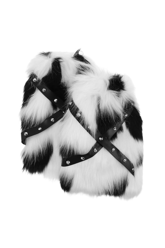 DRAFIDEEP 1 Pair Women's Winter Boot Cuffs, Soft Polyester Leg Warmers, Fashionable Accessories for Cold Weather and Concerts