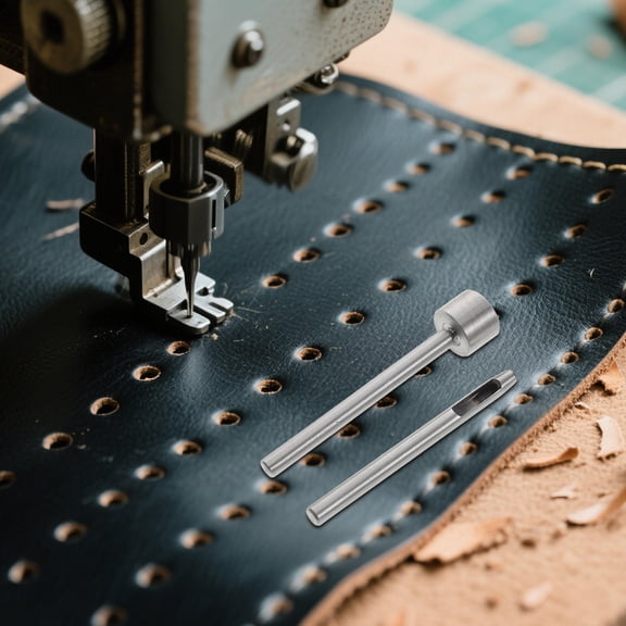 DRAFIDEEP Eyelet Punch Tool Kit Steel Grey - Set for Curtains, Belts, Tarpaulins, and Repair Projects