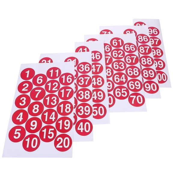 DRAFIDEEP 1 Set Marking Number Stickers for Home Use Office School 2in