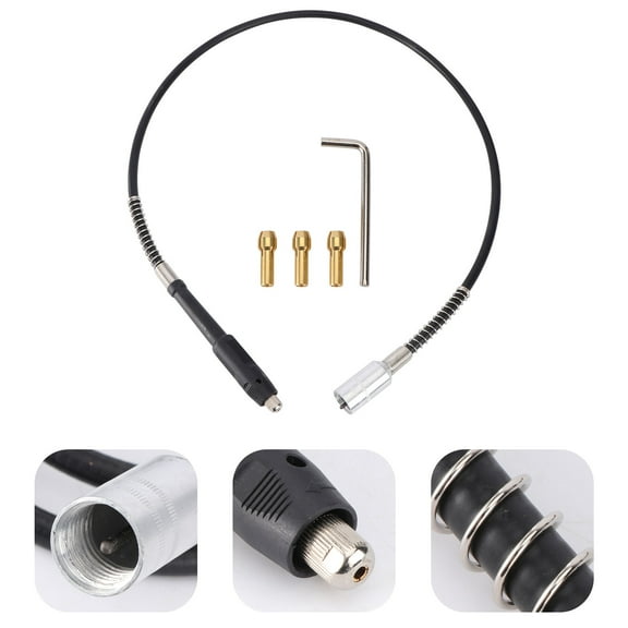DRAFIDEEP 1 Set Rigid Flex Shaft Wood Carving Accessory For Diy Enthusiasts 43.3x1.2x0.8in