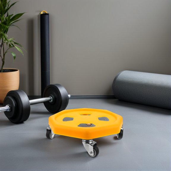 DRAFIDEEP 1 Set Sliding Core Strengthener Yellow PP for Home Gym Silent Operation