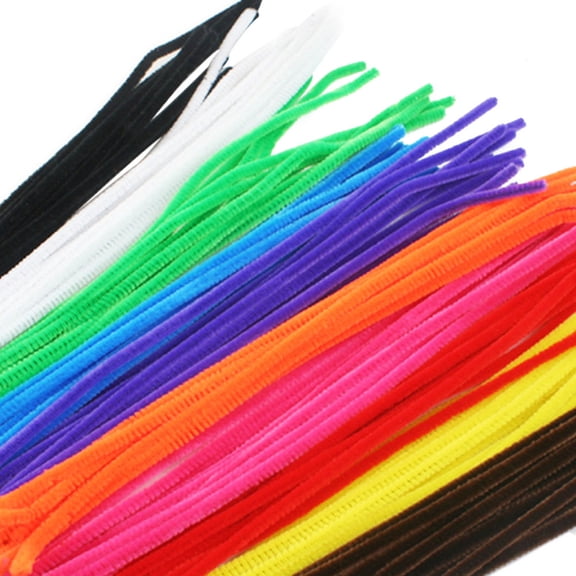 DRAFIDEEP 100 PCS chenille Stems Pipe for Kids Birthday Party Assorted Color Craft Supplies