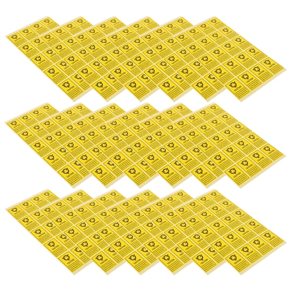 DRAFIDEEP 1000Pcs Yellow Electrostatic Protection Adhesive Labels Warning Stickers for Electronics Safety