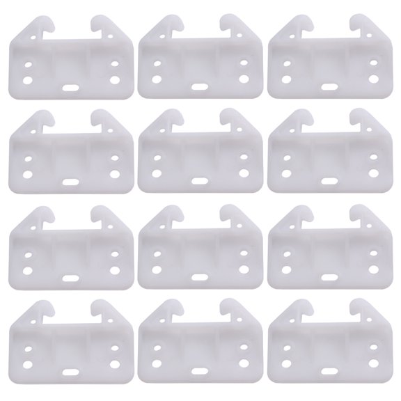 DRAFIDEEP 100Pcs White Drawer Track Guide for Home Furniture Cabinet Drawer Repair and Replacement