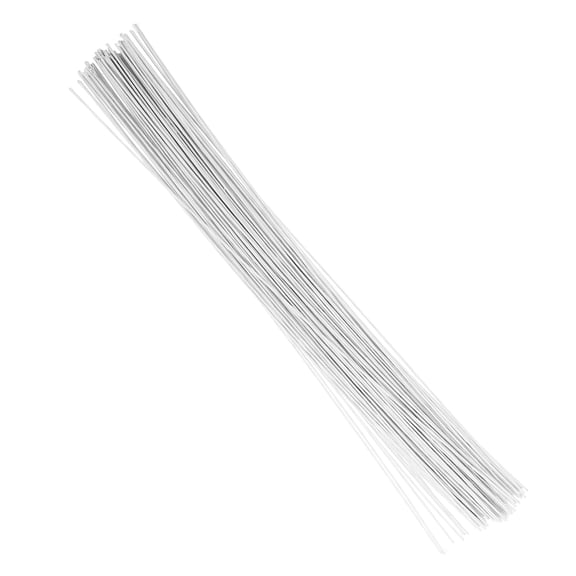 DRAFIDEEP 100 Pieces White Floral Wire for Flower Arrangements, Crafting, and Professional Floral Styling Tools