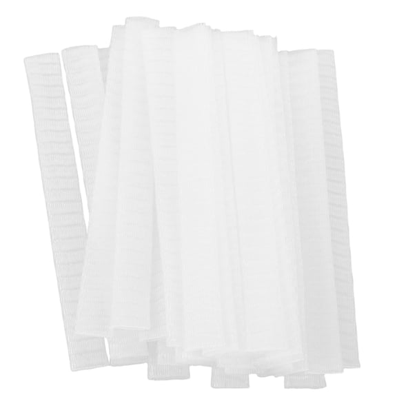 DRAFIDEEP 100pcs White Mesh Flower Covers for Bouquet Packaging, Plastic Protective Wraps to Prevent Damage, Florist Supplies