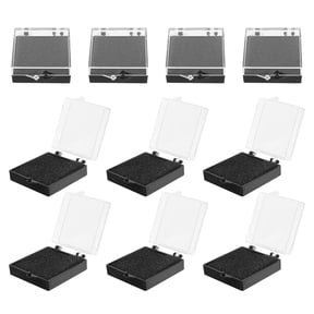 DRAFIDEEP 10Pcs Challenge Coin Display Frame Plastic Case for Medal Badge Storage and Presentation
