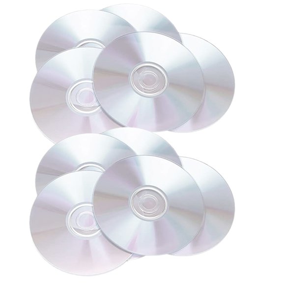 DRAFIDEEP 10Pcs Clear Cd Discs Creative DIY Room Decoration Plastic Craft Material