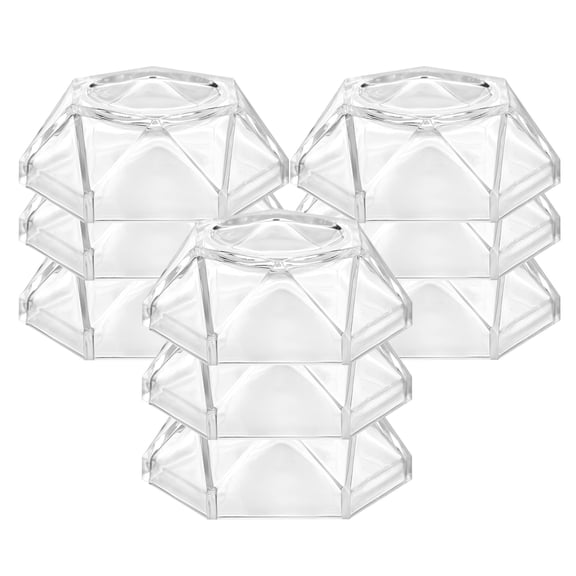 DRAFIDEEP 10Pcs Clear Glass Orb Stand for Display with Universal Compatibility and Elegant Craftsmanship