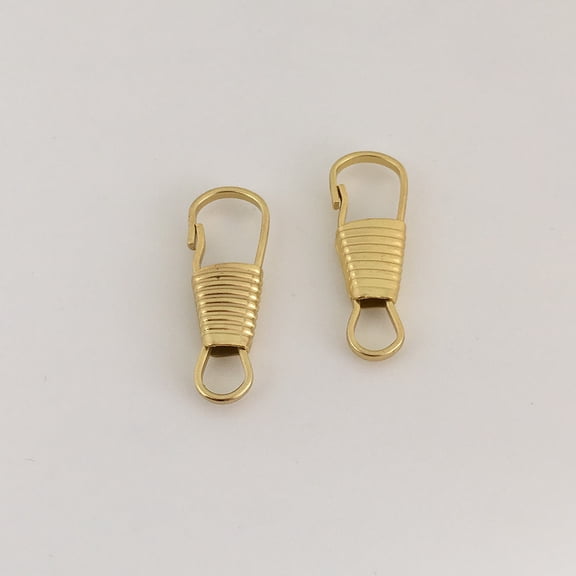 DRAFIDEEP 10Pcs Durable Golden Zipper Head for Backpacks Jackets and Shoe Projects