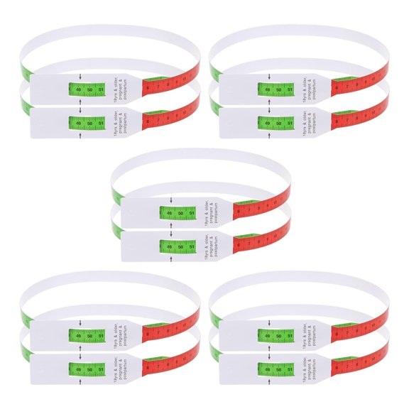 DRAFIDEEP 10Pcs Head Circumference Tape Multi Color Easy to Use PP Material for Accurate Body Dimension Measurement
