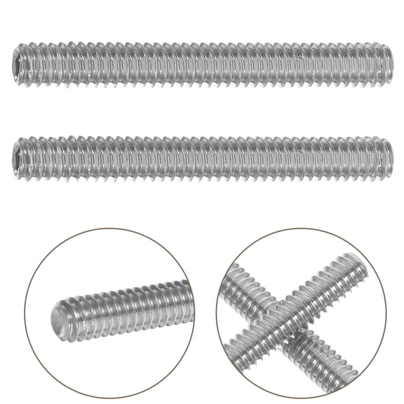 DRAFIDEEP 10Pcs Hex Socket Stainless Steel Set Screws Cup Point for Vibration Resistant Clamping