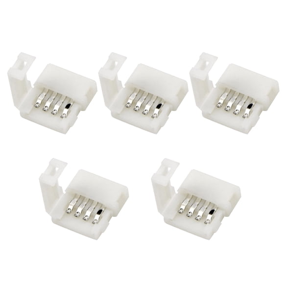 DRAFIDEEP 10Pcs Light Strip Connector Buckle Made of Durable ABS for Easy 5050 Rgb LED Strip Connection