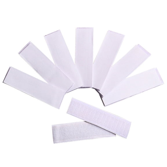 DRAFIDEEP 10Pcs Mounting Tape White Self Adhesive Reusable Tape for Paper Plastic Glass Metal