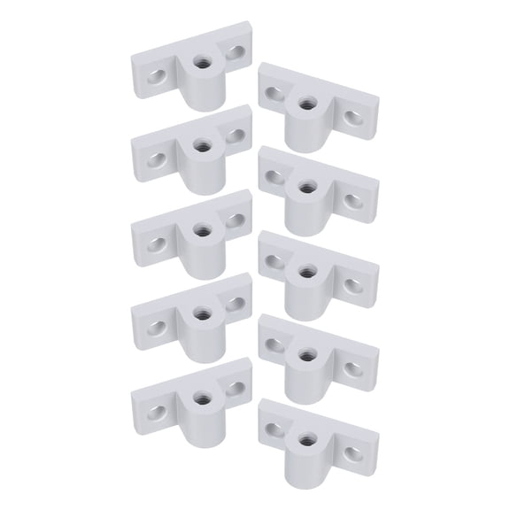 DRAFIDEEP 10Pcs Aluminum Profile Corner Brackets with Caster Mounting Plate for Durable and Quick Installation