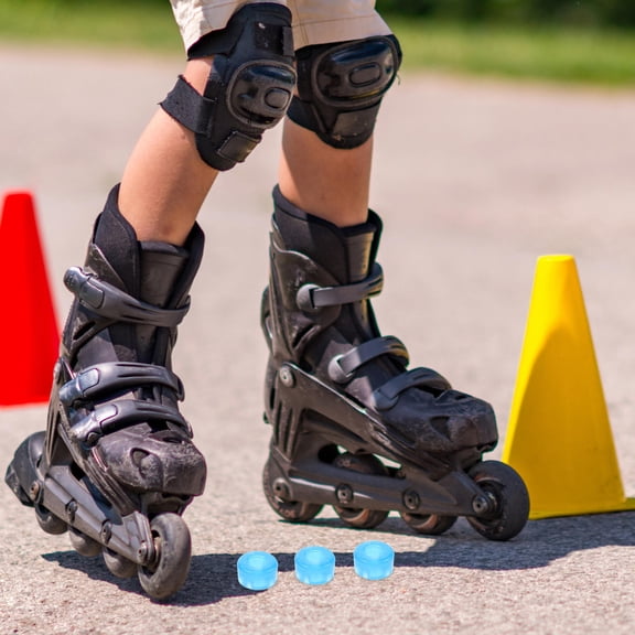 DRAFIDEEP Quad Skate Cushions Sky-Blue PU High-Durability Impact Protection for Comfortable Ride