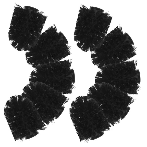 OUNONA Drafideep Toilet Brush Replacement Heads High Density Bristles Durable 10Pcs