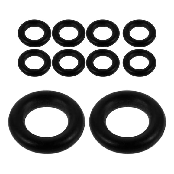 DRAFIDEEP 10Pcs Valve Stem Sealing Ring Kit Rubber Oil Return Valve Replacement Parts Durable