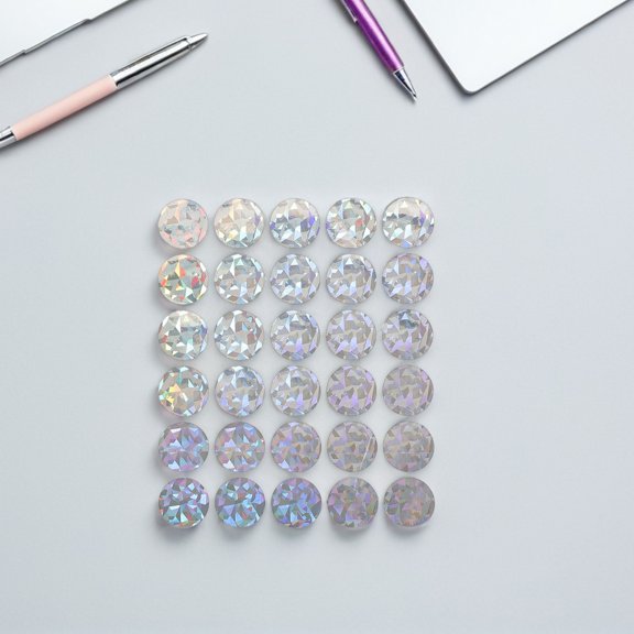 DRAFIDEEP 10Sheets DIY Scratch Off Stickers Round Self Adhesive for Party Games and Reward Programs