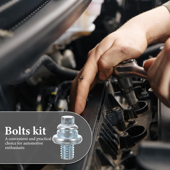 DRAFIDEEP Galvanized Battery Terminal Bolts and Nuts Automotive 10pcs