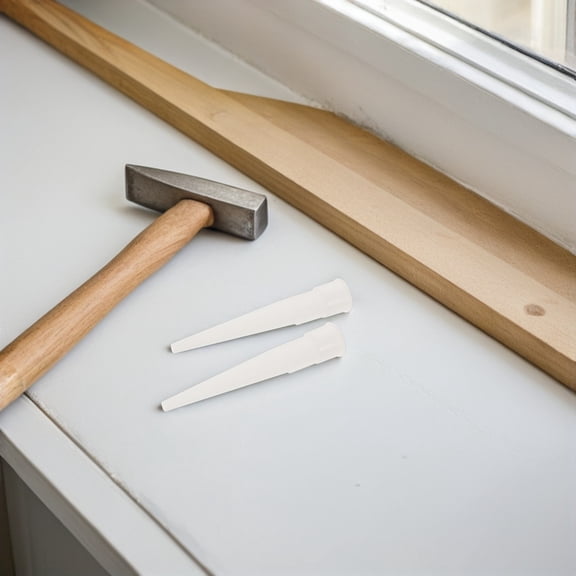 DRAFIDEEP 10-Pack White Portable Caulking Nozzles for Home Repairs and Projects, Easy Application Tool