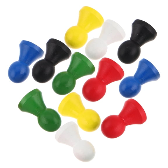 DRAFIDEEP 12-Pcs Wood Game Piece For Tabletop Game Component Timeless Design Family Fun