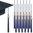 thumbnail image 1 of DRAFIDEEP 12Pcs Blue Graduation Cap Tassel Set Craftsmanship for Ceremony Decoration, 1 of 8