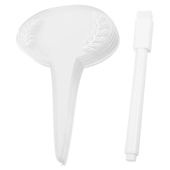 DRAFIDEEP 12Pcs Gardening Signs Sleek Design Acrylic Plant Markers for .7x3x0.2in