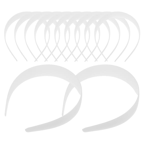 DRAFIDEEP 12Pcs Plastic Headbands for Crafting Lightweight DIY Hair Hoops