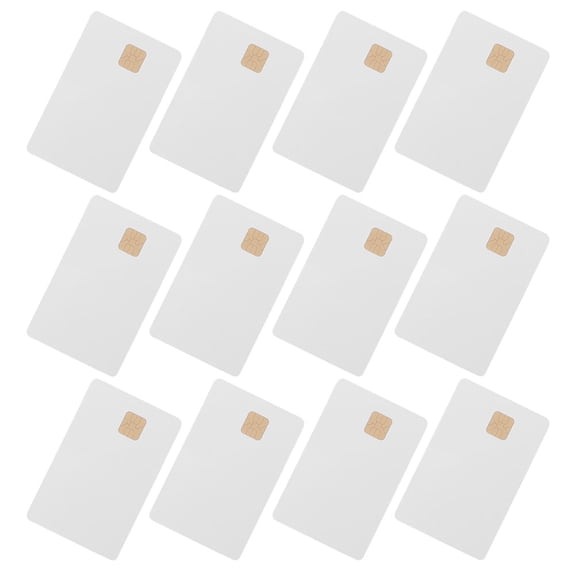 DRAFIDEEP 12Pcs White Smart Ic Cards with Chip for Hotel Entry and Parking Systems