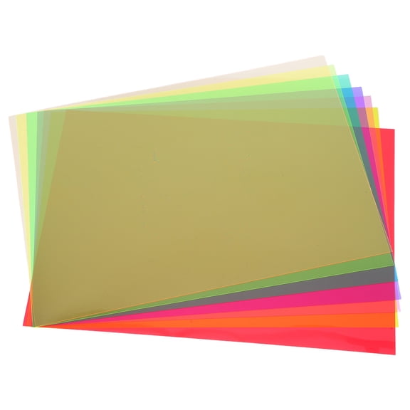 DRAFIDEEP Dyslexia Reading Tools Transparent Colored Overlays Multi PVC 14Sheets